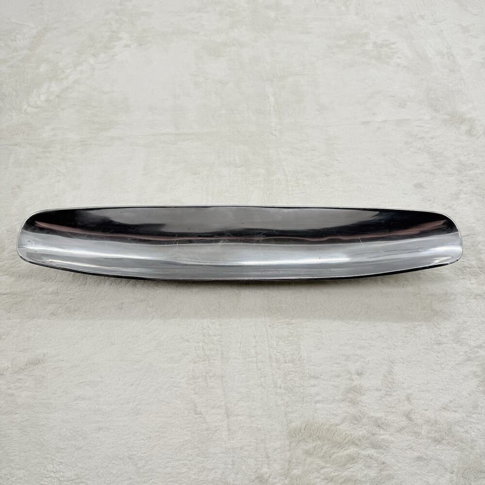 Dansk MCM Canoe Bowl 24" Classic JHQ Fjord Pewter Aluminum Midmod Home Decor